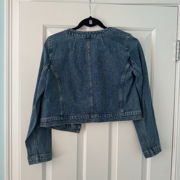 J. Crew Louisa Lady Jacket in Denim, Size 4 - Picture 3 of 4